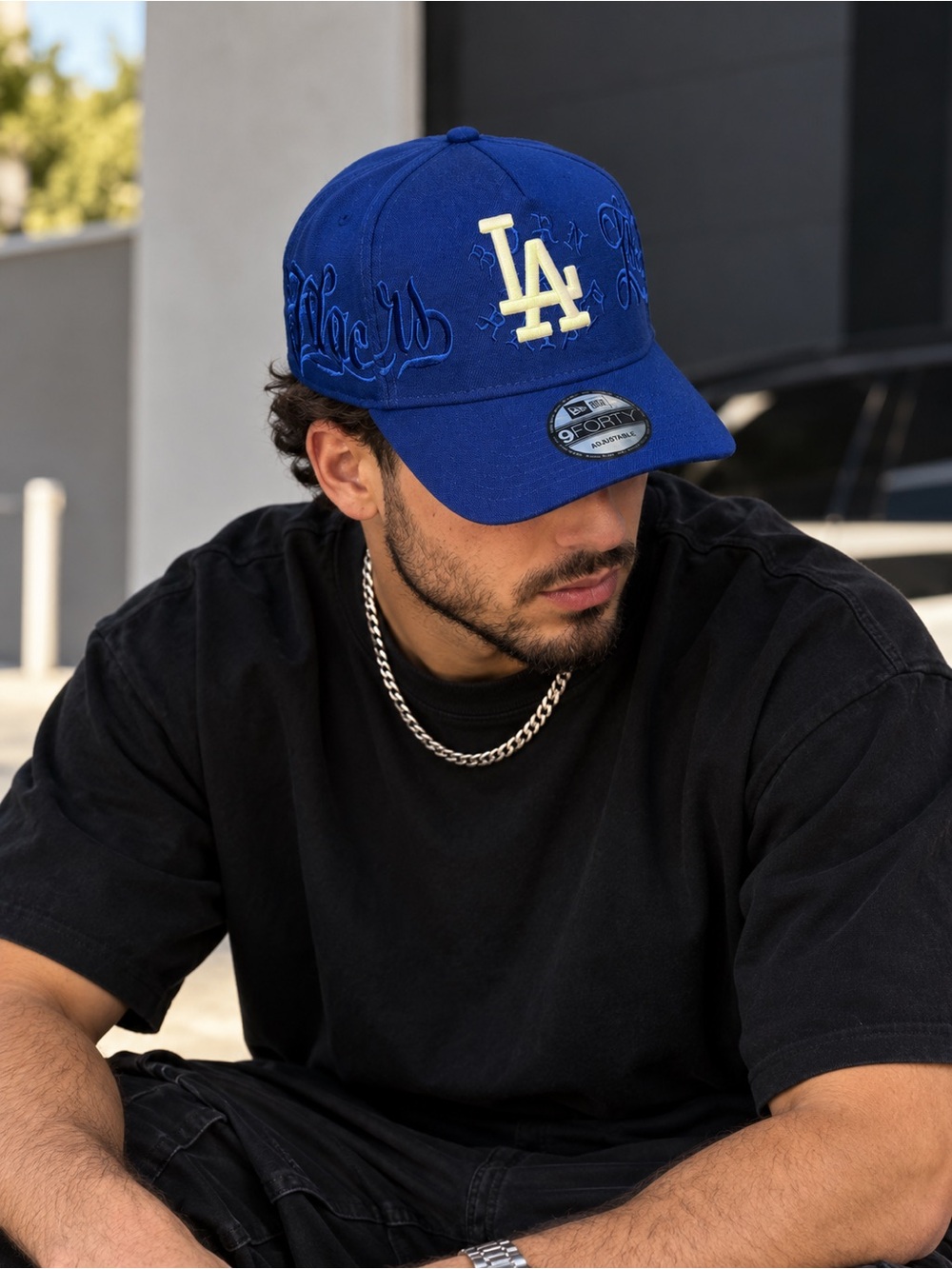 New Era Royal Blue LA Embroidered 9FORTY Cap
